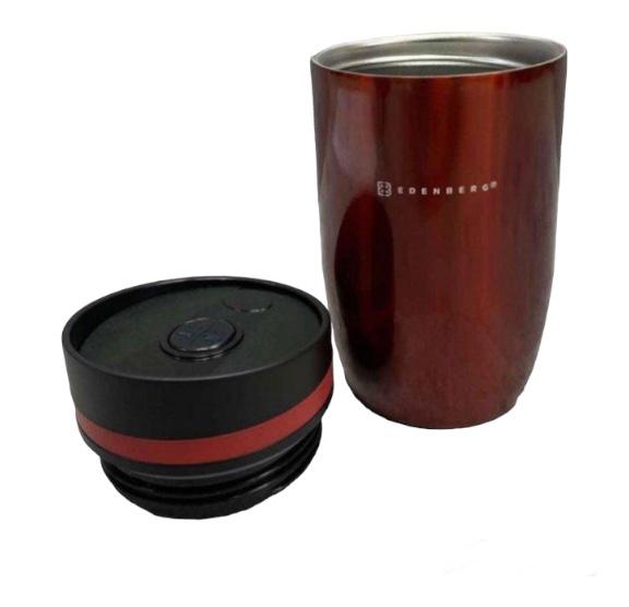Термочашка Edenberg EB-641 нержавеющая сталь 330 мл Красный (12276840) - фото 2