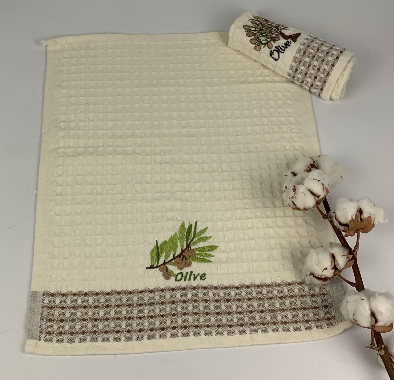 Набір кухонних рушників Nilteks Lux Olive 2 шт. (CN33248)