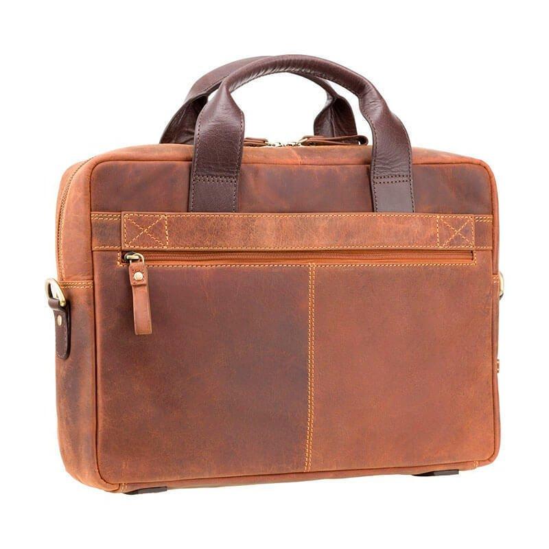 Мужская сумка для ноутбука Visconti Hugo кожаная 13" Havana Tan/Merlin (TC82 TAN/MLN)