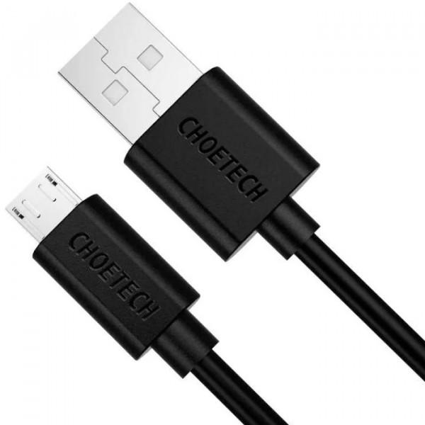 Кабель Choetech USB AM-micro BM 1,2 м Black (AB003-BK) - фото 2