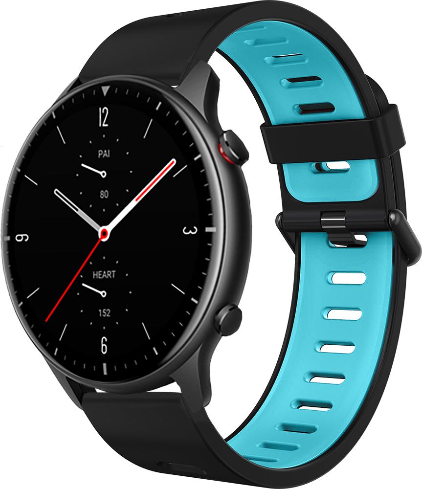 Ремешок Traf для Amazfit GTR 2 Black/Blue (28908) - фото 1 Ремешок Traf для Amazfit GTR 2 Black/Blue (28908) - фото 1