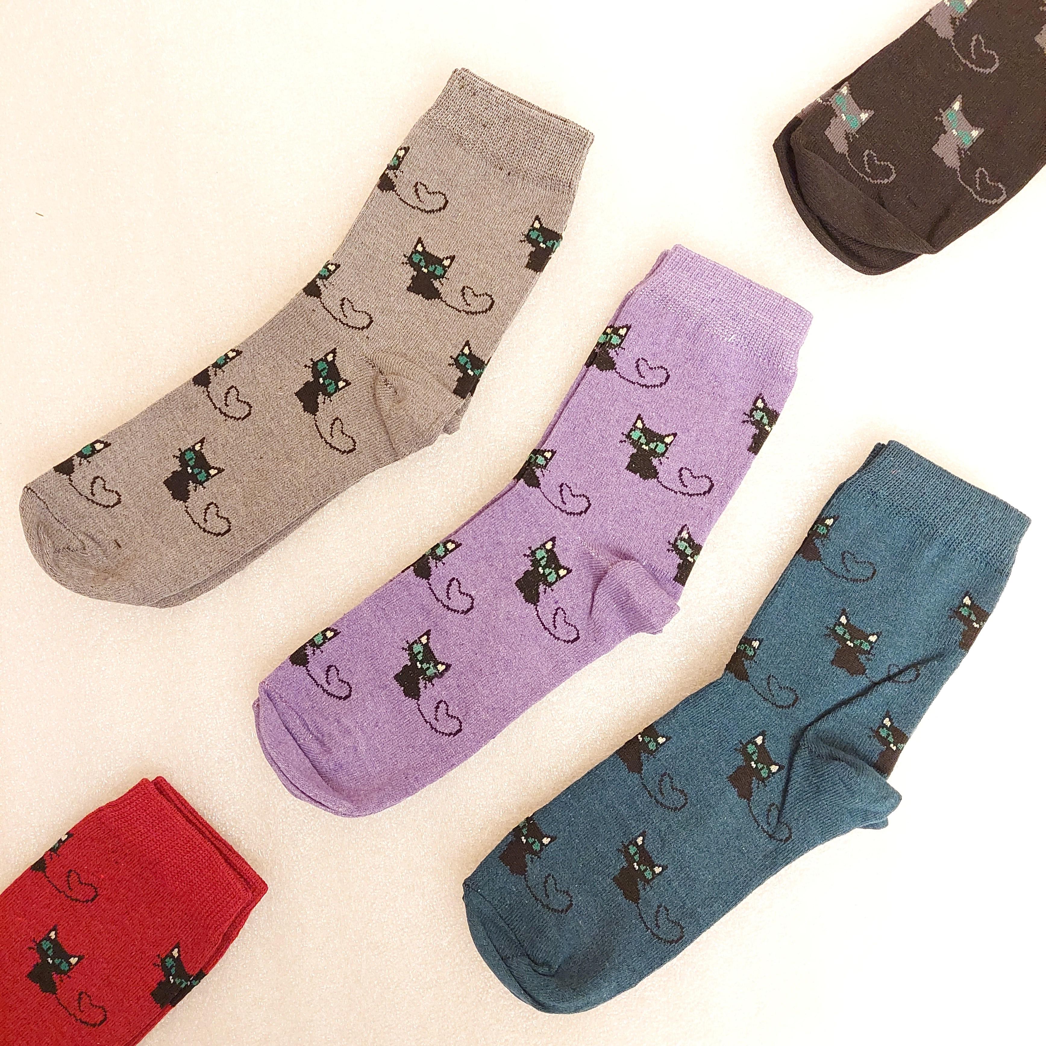 Набір шкарпетки жіночі демісезонні Житомир Cat 12 пар р. 38 Різнокольорові (0518) - фото 2 Набір шкарпетки жіночі демісезонні Житомир Cat 12 пар р. 38 Різнокольорові (0518) - фото 2