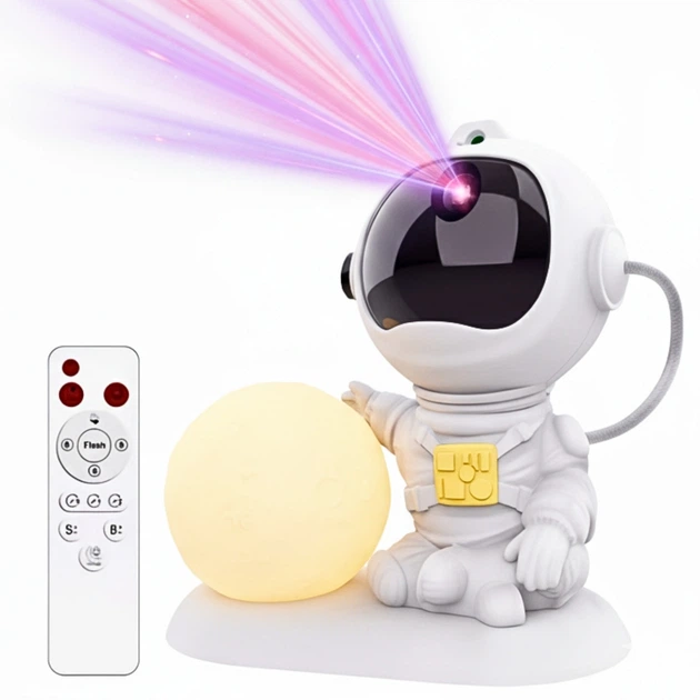 Ночник-проектор с луной UFT Astronaut 9 с пультом (SM-66) Ночник-проектор с луной UFT Astronaut 9 с пультом (SM-66)