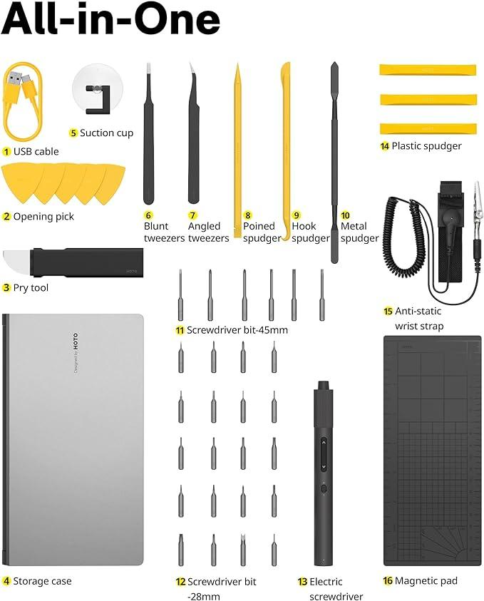Набор инструментов для ремонта техники HOTO Precision Screwdriver Kit Pro QWLSD012 (000908) - фото 6 Набор инструментов для ремонта техники HOTO Precision Screwdriver Kit Pro QWLSD012 (000908) - фото 6