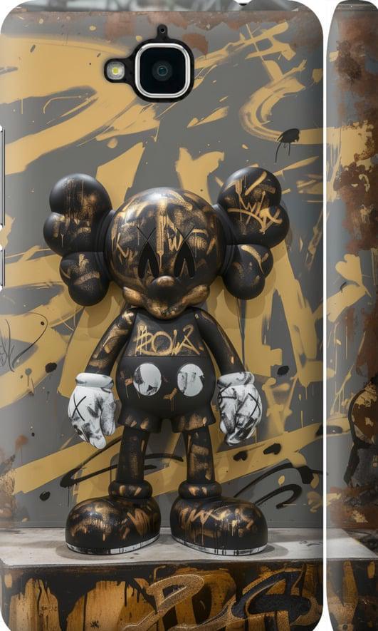 Чехол на Huawei Y6 Pro Bronze kaws (6097m-355-42517)