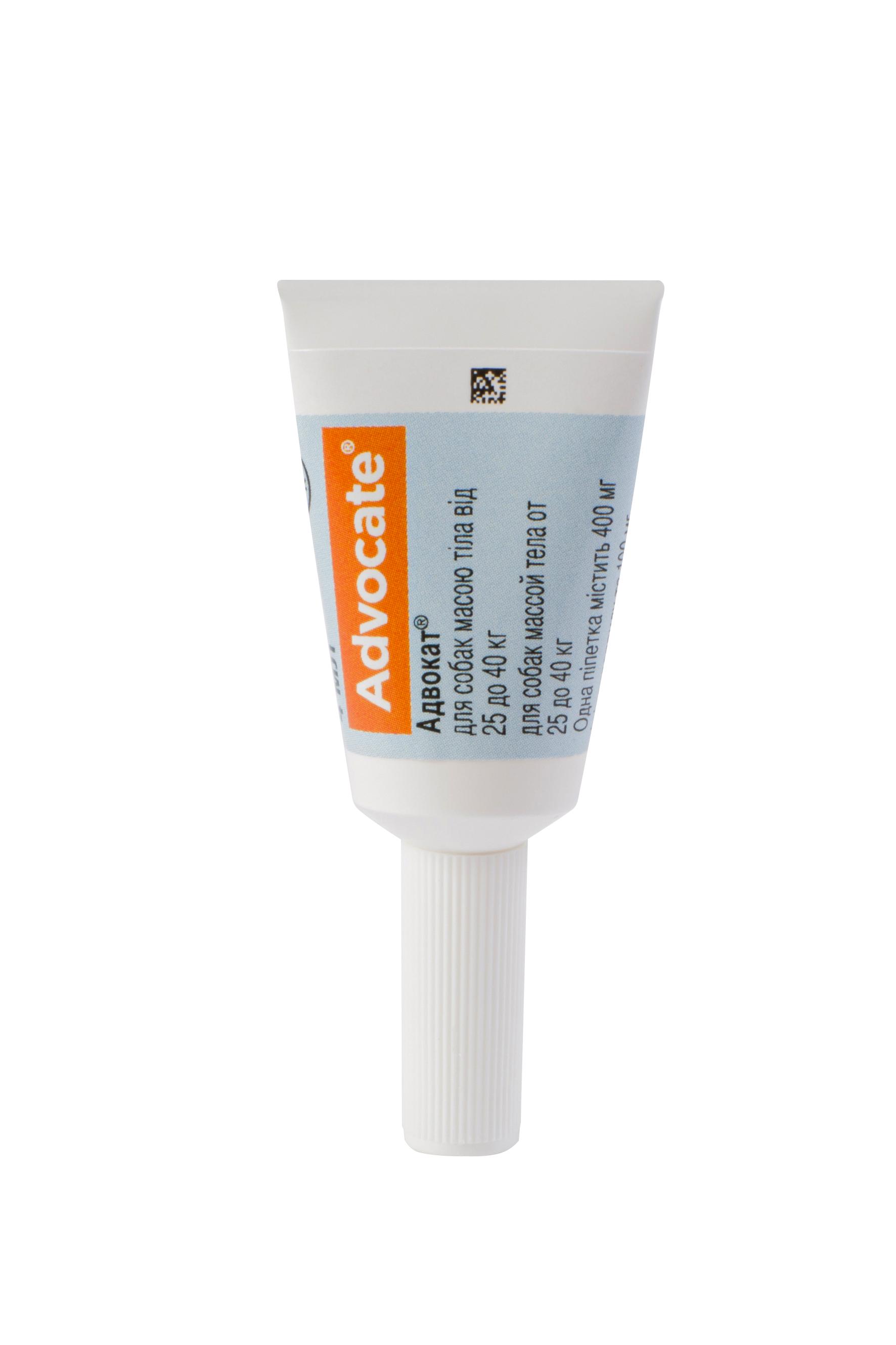 Краплі Bayer Адвокат від заражень ендо та екто паразитами для собак від 25 кг 3 піпетки (4007221037422/4007221017554) - фото 3