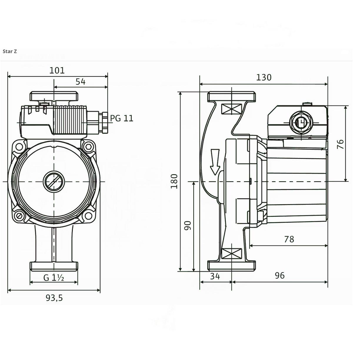 Насос циркуляционный Wilo Star-Z 25/2 EM 4029062 46 Вт 1 1/2" (202172) - фото 2 Насос циркуляционный Wilo Star-Z 25/2 EM 4029062 46 Вт 1 1/2" (202172) - фото 2