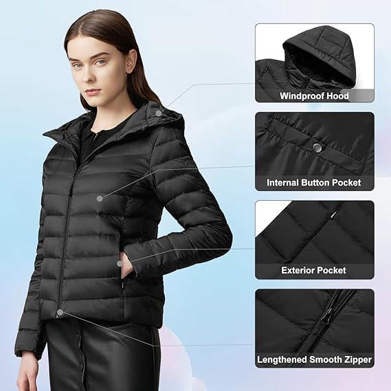 Пуховик Bosideng жіночий M Чорний (31004x10) - фото 2 Пуховик Bosideng жіночий M Чорний (31004x10) - фото 2