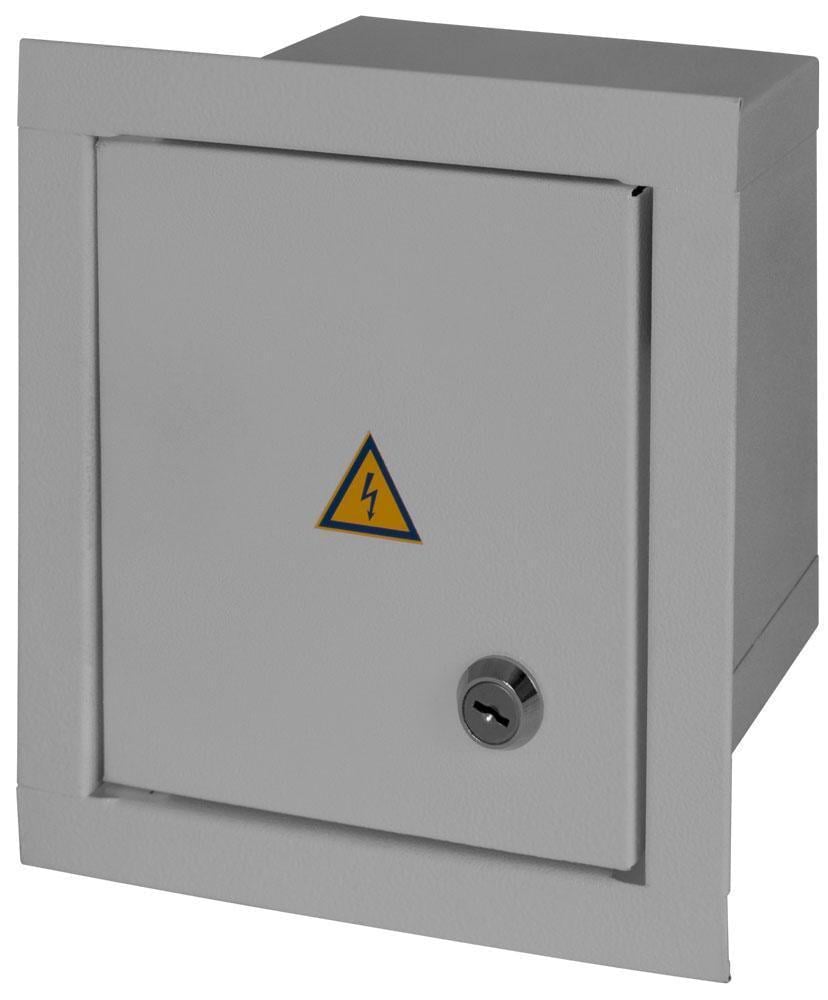 Щит розподільний E.NEXT e.mbox.stand.w.06.z 6 модулів IP30 вбудований із замком металевий 165х150х105 мм (s0100018)