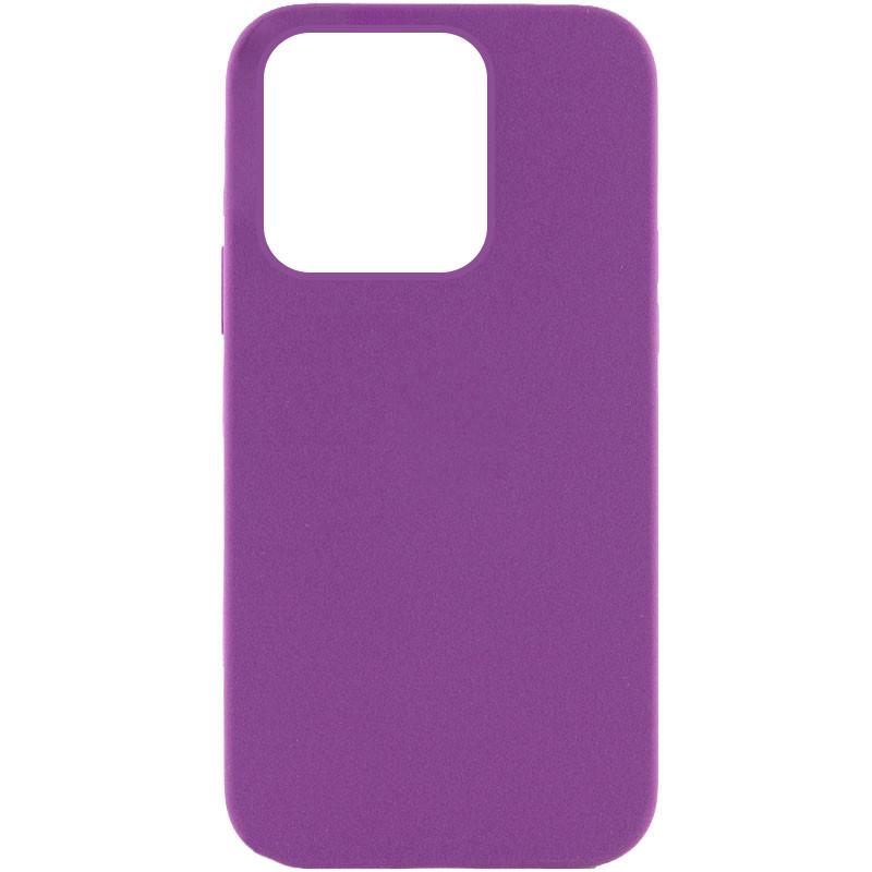 Протиударний Чохол Silicone Case Full Protective (AA) NO LOGO для Apple iPhone 14 Pro Max (6.7") Фіолетовий/Grape