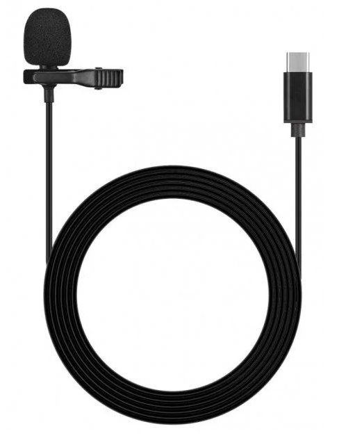 Микрофон петличный Media Microphone MK-3 7904 150 см Black (98988d1d)