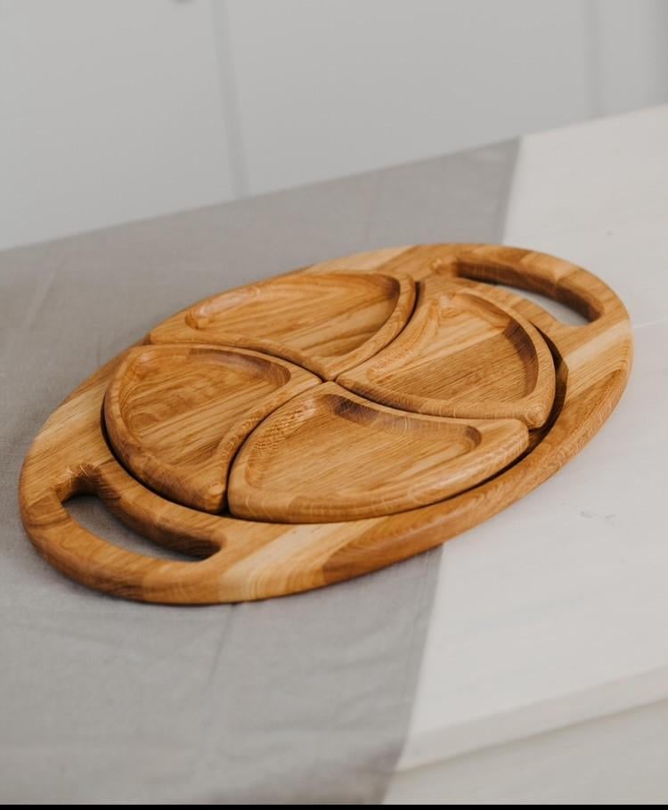 Мінажниця для подачі закусок фруктів та десертів 30х45 см (33089736)