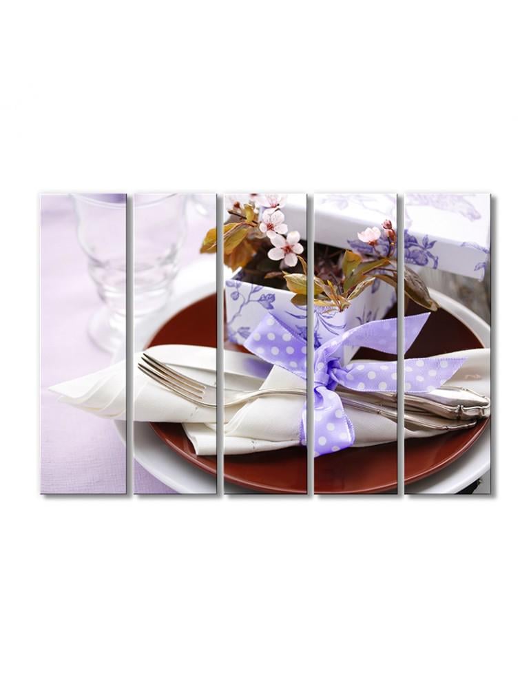 Картина модульная Подарочная сервировка 5 модулей 120x180 см