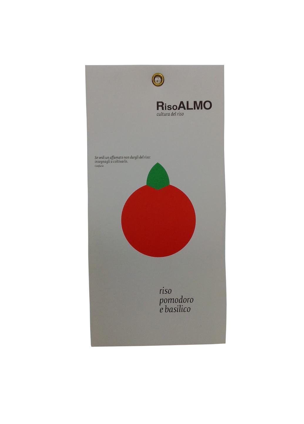 Рис Riso Almo Різото з томатами і базиліком 250 г (8033954150530)