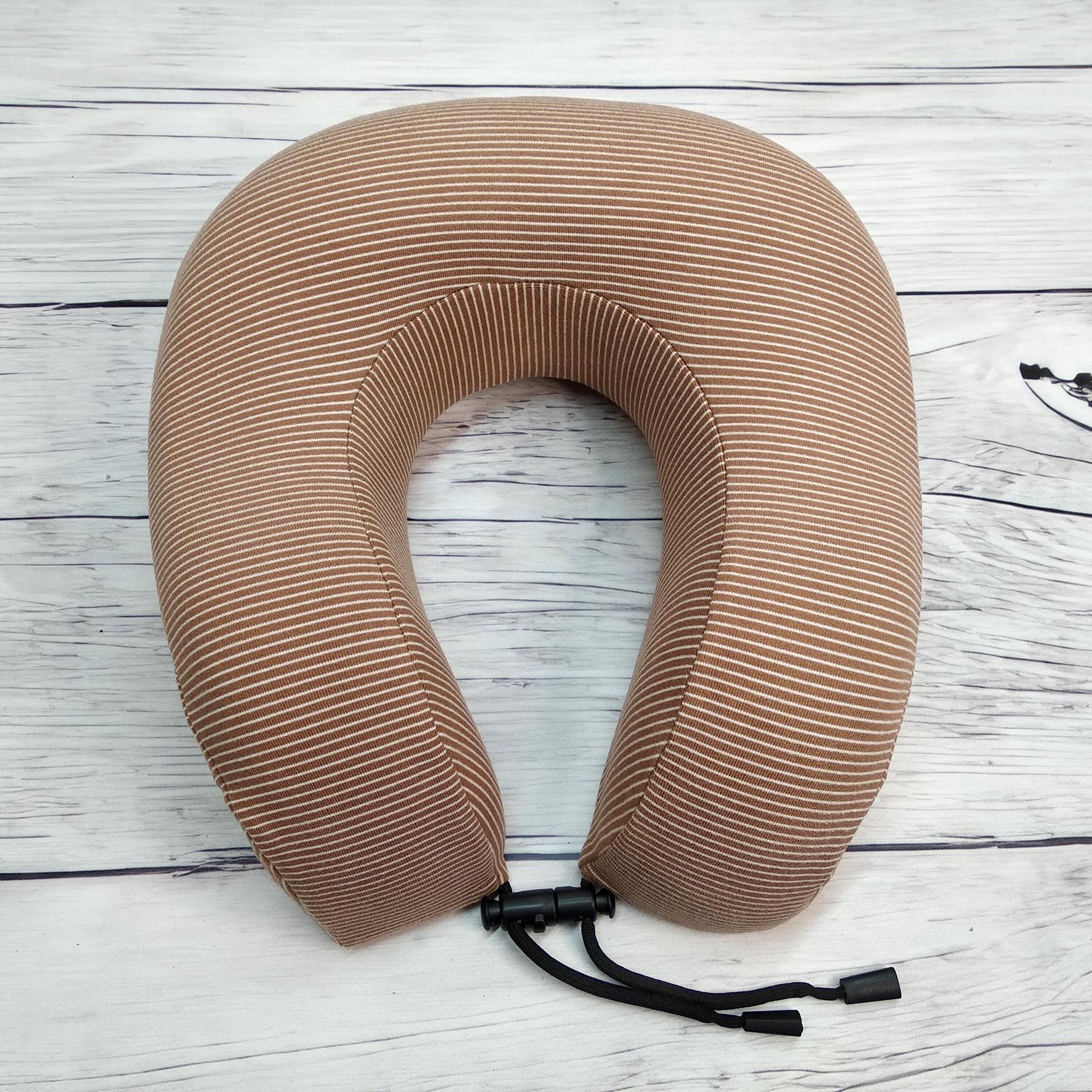 Подушка для путешествий Malloory Home 28х30 см Бежевый - фото 1 Подушка для путешествий Malloory Home 28х30 см Бежевый - фото 1