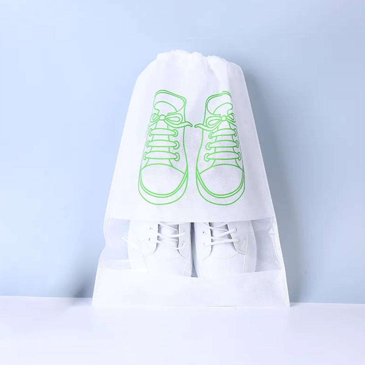 Чехол для хранения и перевозки обуви Shoe Bag на затяжках с окошком 32х44 см (WW58742-4) - фото 3 Чехол для хранения и перевозки обуви Shoe Bag на затяжках с окошком 32х44 см (WW58742-4) - фото 3