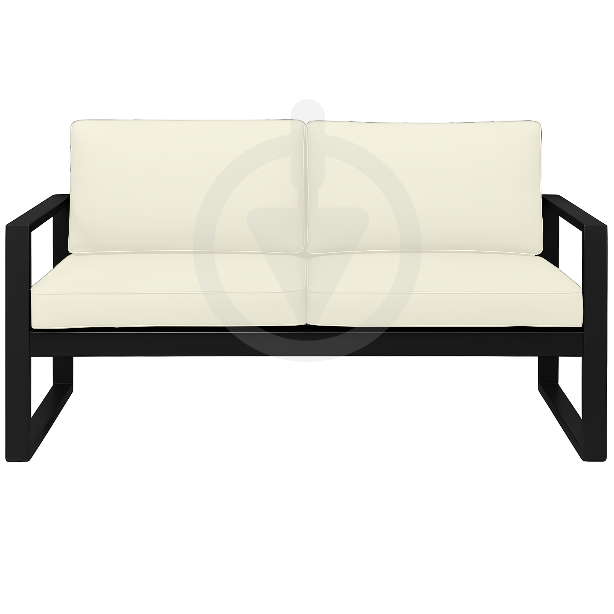 Диван металлический AVVS Бостон лофт с подлокотниками рогожка 130 см Бежевый - фото 2 Диван металлический AVVS Бостон лофт с подлокотниками рогожка 130 см Бежевый - фото 2