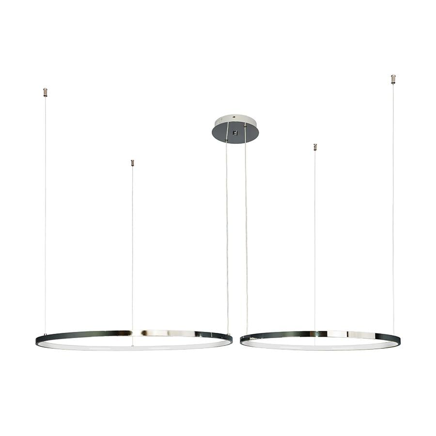 Люстра подвесная кольца Levistella 7529832-2B LED 600/800 Хром Люстра подвесная кольца Levistella 7529832-2B LED 600/800 Хром
