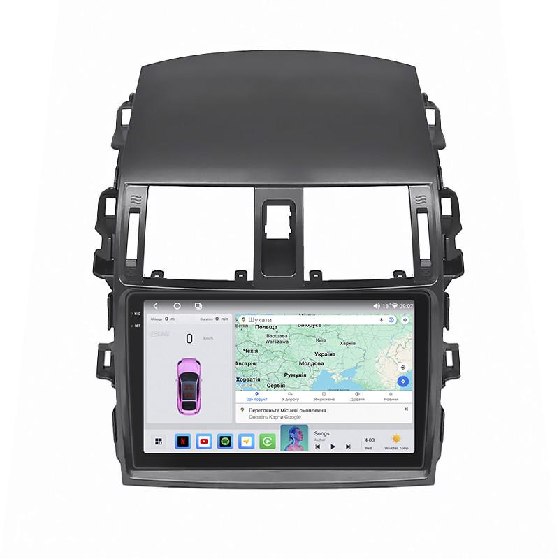 Автомагнітола Lesko для Toyota Corolla IX E120/E130 Рестайлінг 2003-2007 4/64 QLED CarPlay GPS Prime 9" (22391581)