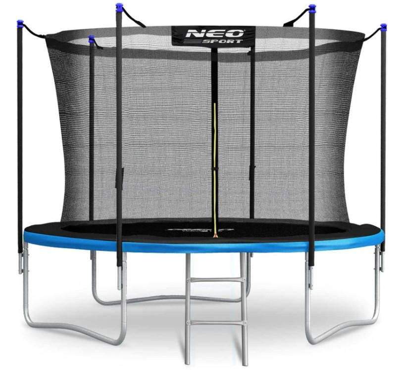 Батут с внутренней сеткой NEO-SPORT 8 футов 252 см Черно-синий (NS-08W241)