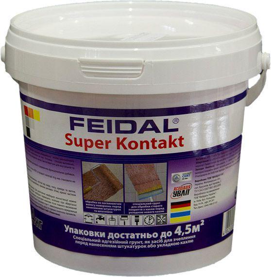 Грунт Feidal Super Kontakt акриловий адгезійний для зовнішніх та внутрішніх робіт база прозора 1,4 л (1816679815)