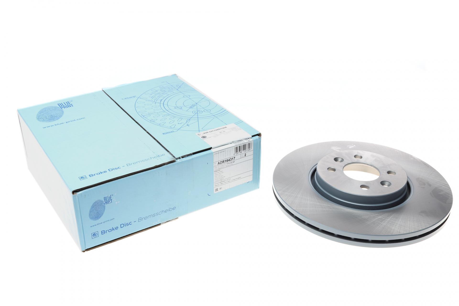 Диск тормозной передний BLUE PRINT для Renault Scenic 1.9/2.0/1.9dCi 03-09 300х24 мм (ADR164317)