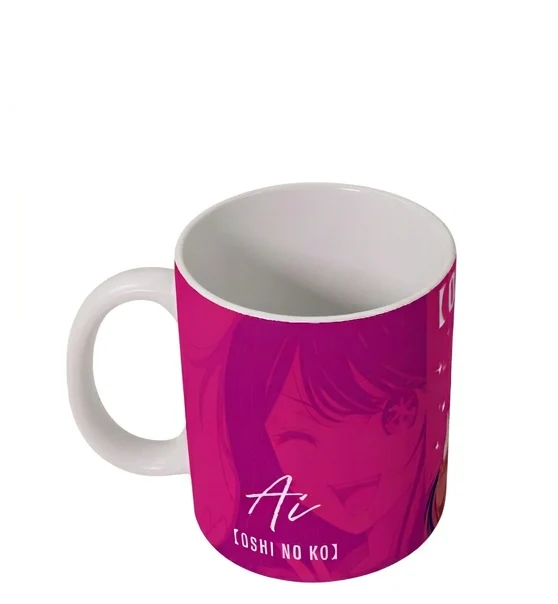 Чашка керамическая Хошино Ай Звездный ребенок Oshi No Ko 330 мл Белый (51182-121)