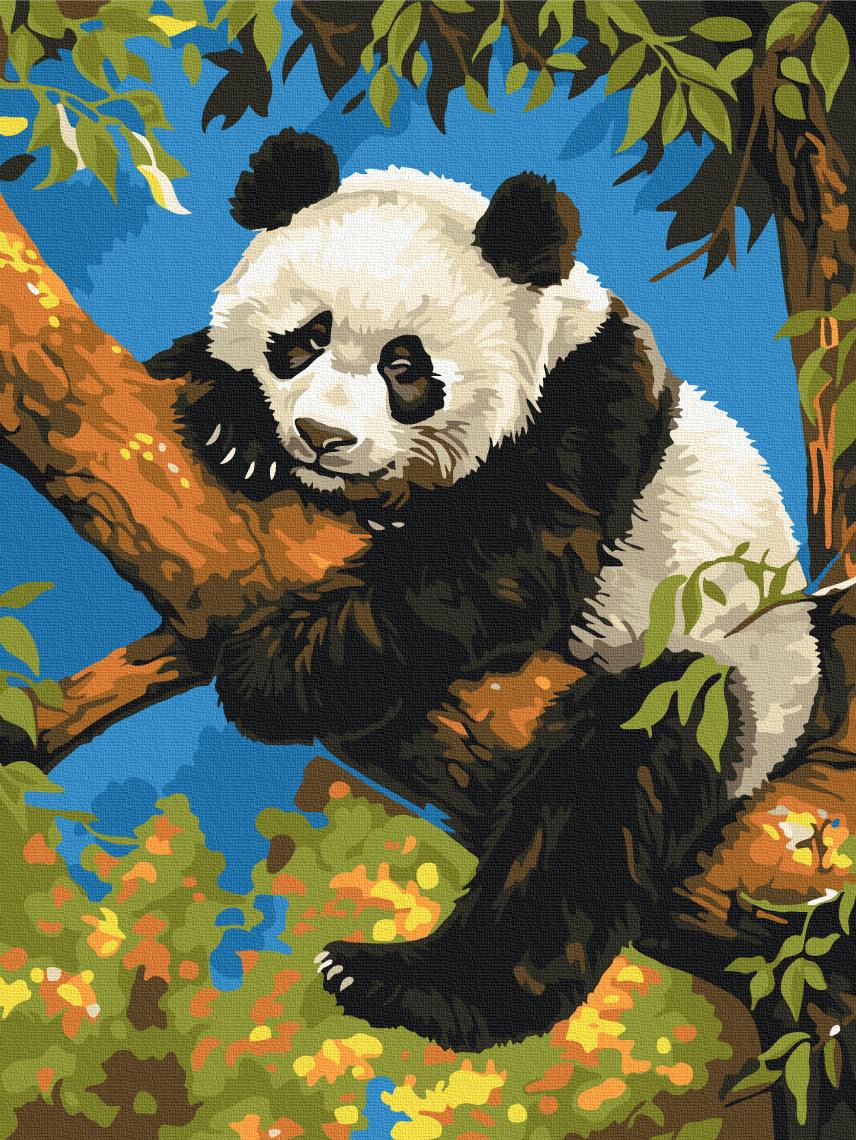 Картина по номерам Brushme Ленивая панда 30x40 см (RBS53982)