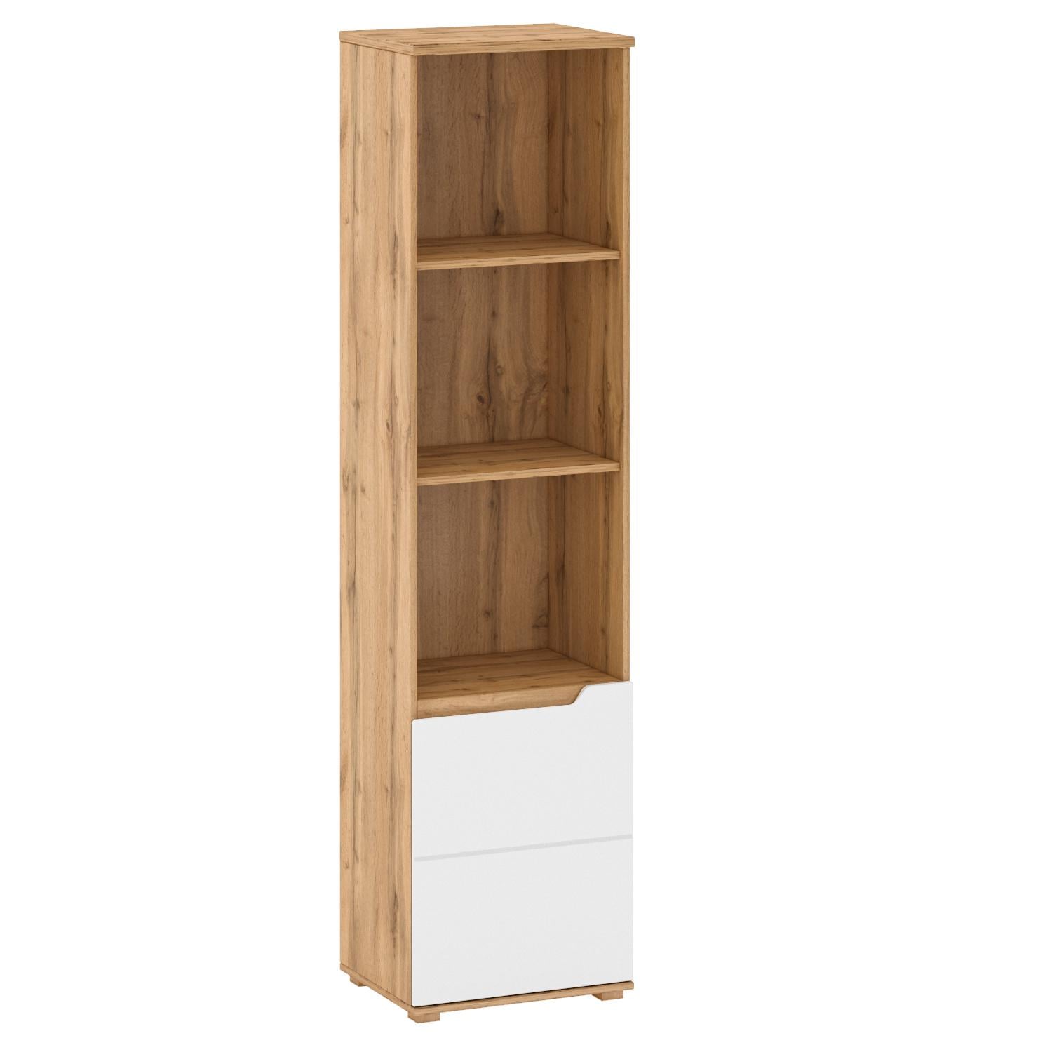 Пенал відкритий Blonski Vincent R2 правий 2000x501x400 мм Дуб Вотан/Білий сніг глянець