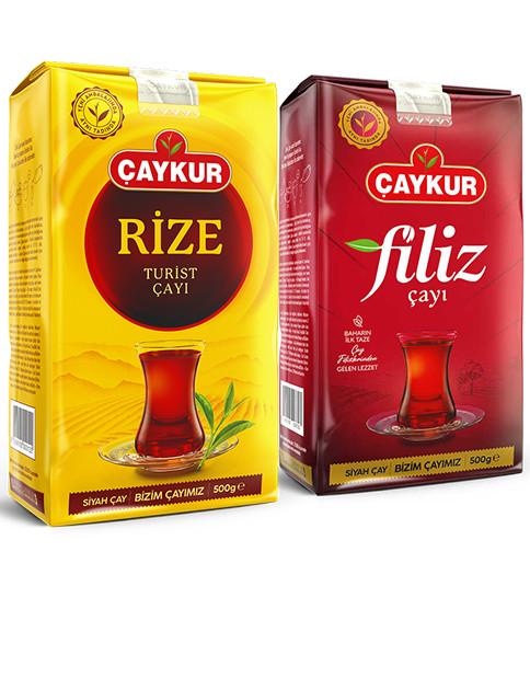 Набір чаю чорного Çaykur Rize Turist та Filiz по 500 г