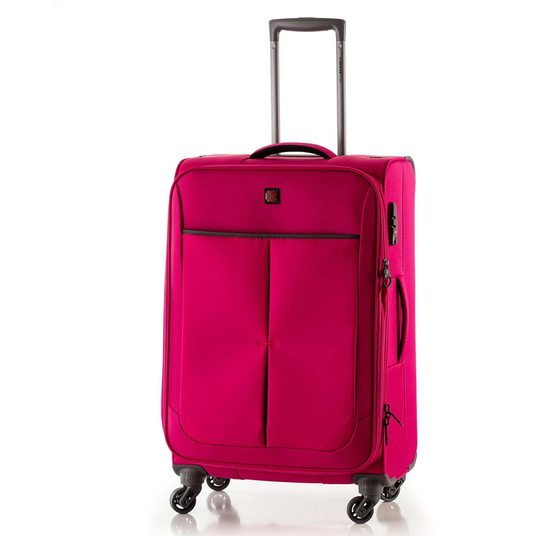 Чемодан Swissbrand Silkeborg M Fuchsia/Light Grey (SWB_LLSIL941M)