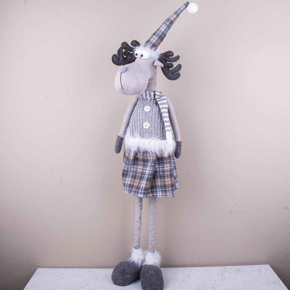 Ткань статуэтка лось девочка 100 см (8580-2)