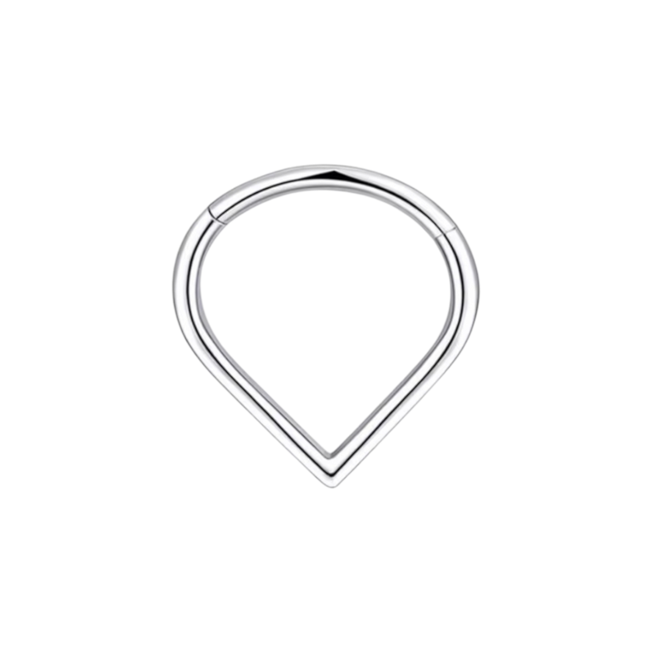 Кольцо кликер в виде капли 1,2х8 мм