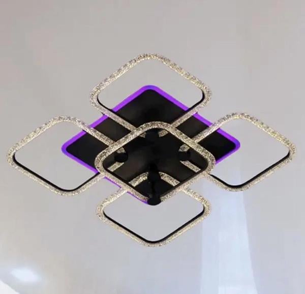 Люстра светодиодная Svet Черный (SC-2117/4+1C BK PK/BU/PL)