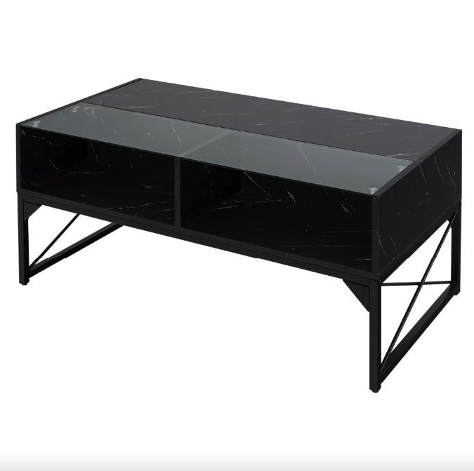 Журнальный стол Costway Moderne с подсветкой Черный (4731) - фото 1 Журнальный стол Costway Moderne с подсветкой Черный (4731) - фото 1