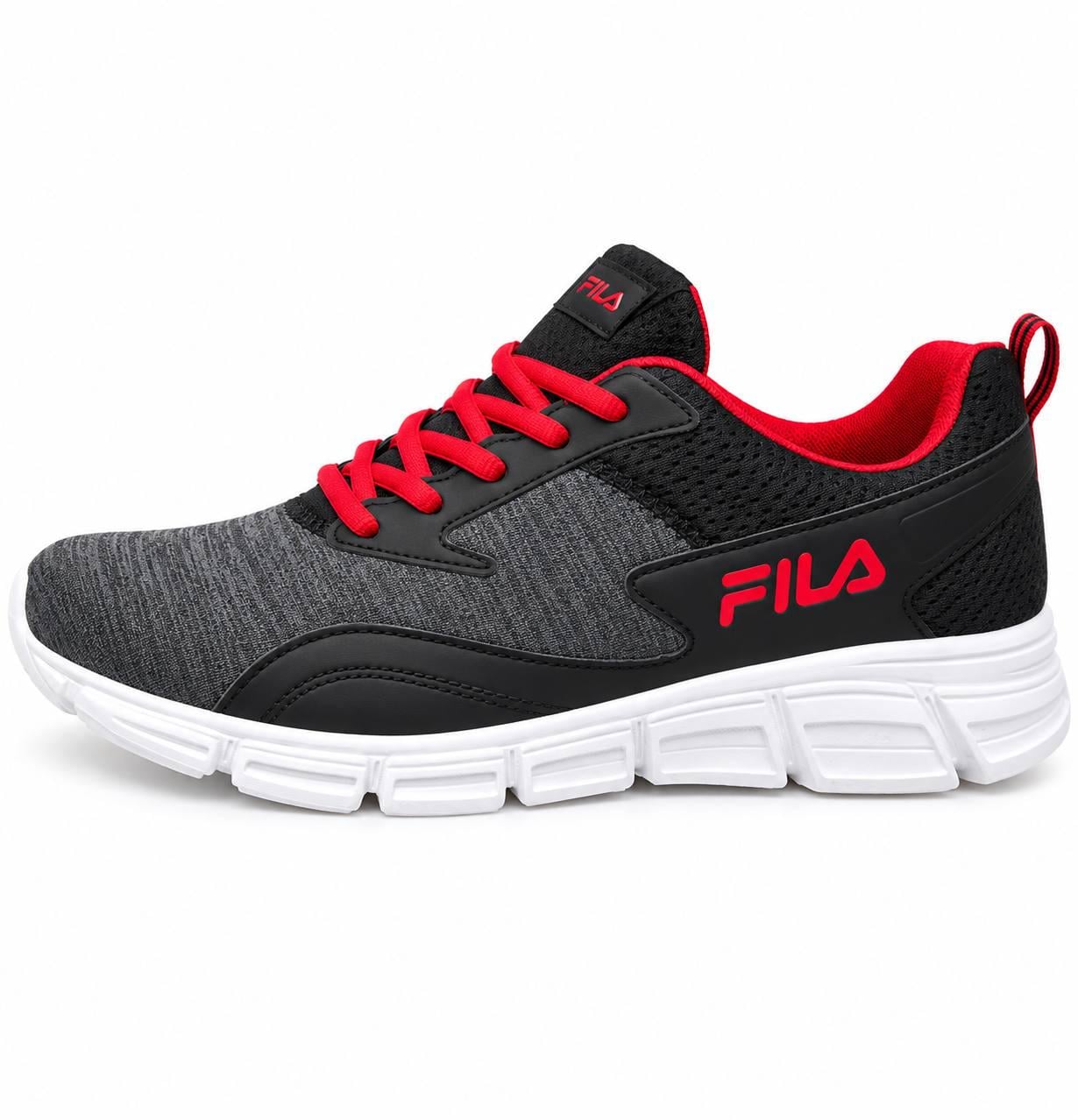 Кросівки FILA р. 44 Чорно-сірий з червоним (101189) Кросівки FILA р. 44 Чорно-сірий з червоним (101189)