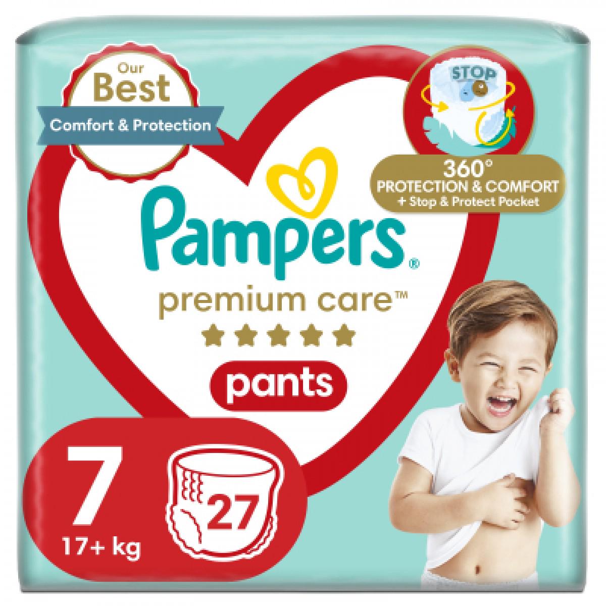 Подгузники Pampers Premium Care Pants трусики р. 7 17+ кг 27 шт. (8006540807026)