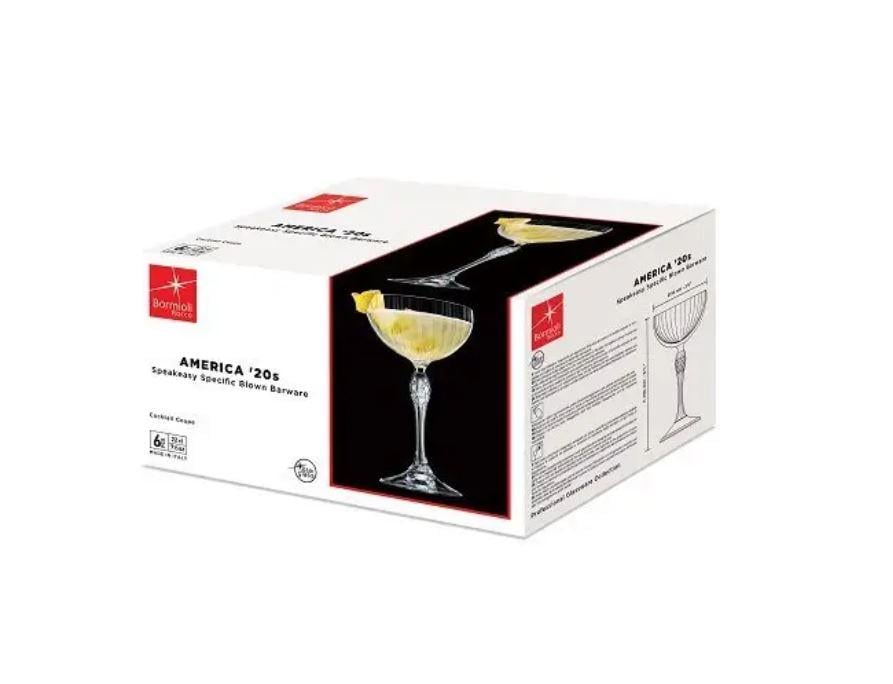 Набір келихів для коктейлів Bormioli Rocco America 20s 220 мл 6 шт. (122137BAU021990) - фото 3
