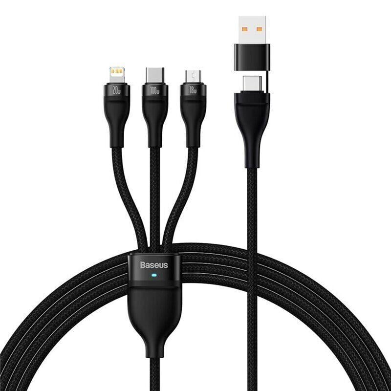 Кабель Baseus 100w Type-C/Lightning/microUSB USB/Type-C 1,2 м (25397418)