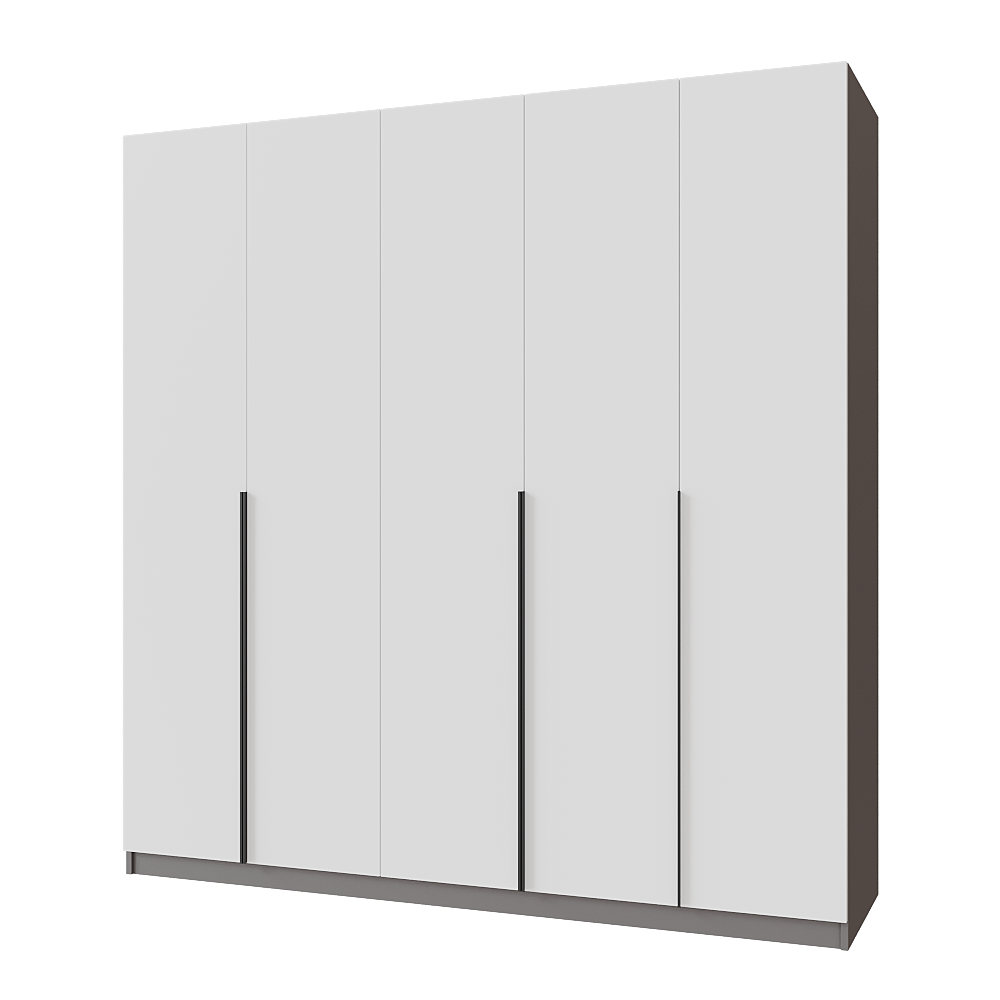 Шафа розпашна з тумбою Меблітренд Чиназес ЧиТ-2000 2000х500х2050 мм Графітовий/Білий (27286699) - фото 1 Шафа розпашна з тумбою Меблітренд Чиназес ЧиТ-2000 2000х500х2050 мм Графітовий/Білий (27286699) - фото 1