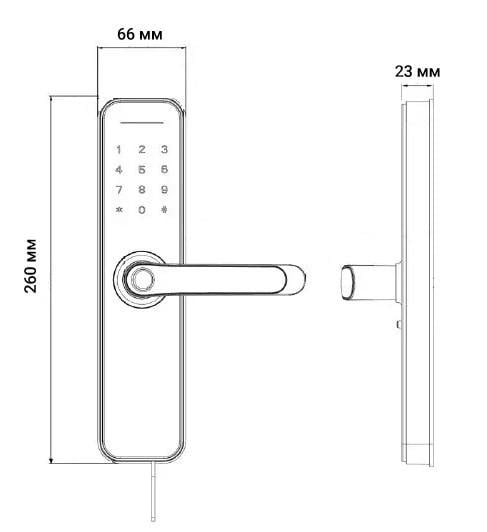 Замок дверний біометричний SEVEN LOCK SL-7740BF Black (SL7740BFb) - фото 5 Замок дверний біометричний SEVEN LOCK SL-7740BF Black (SL7740BFb) - фото 5