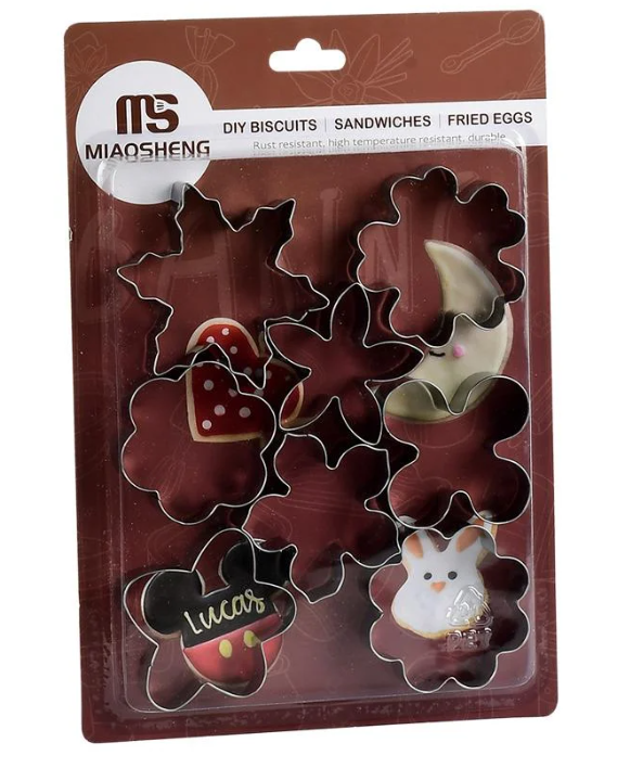 Формочки для печенья R97575 Floral 8 шт. 16,5х24 см Формочки для печенья R97575 Floral 8 шт. 16,5х24 см