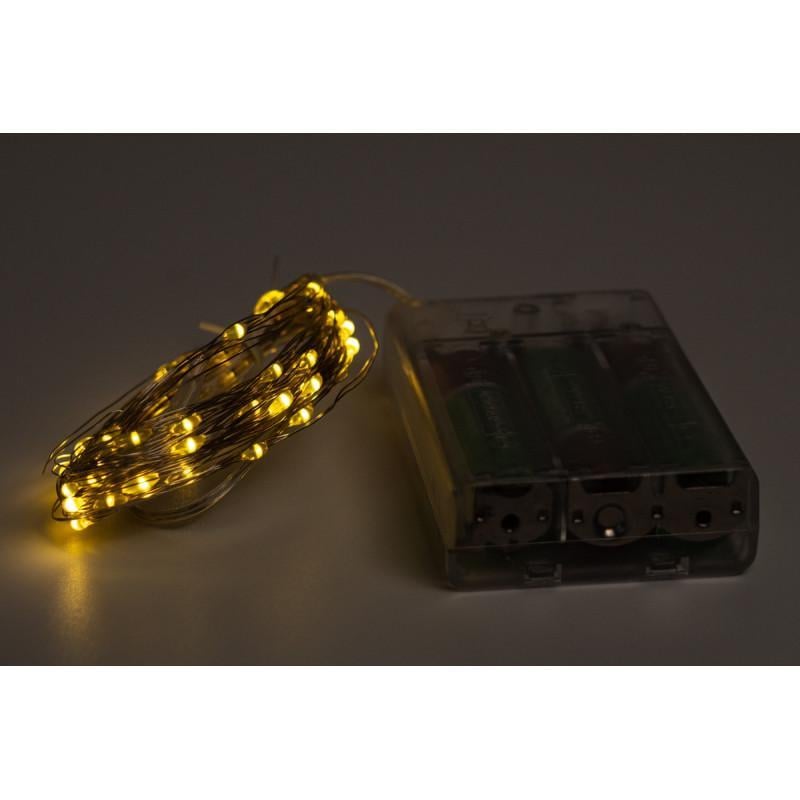 Гірлянда нитка 2 м 20LED теплий білий батарейки IP20 (720490)