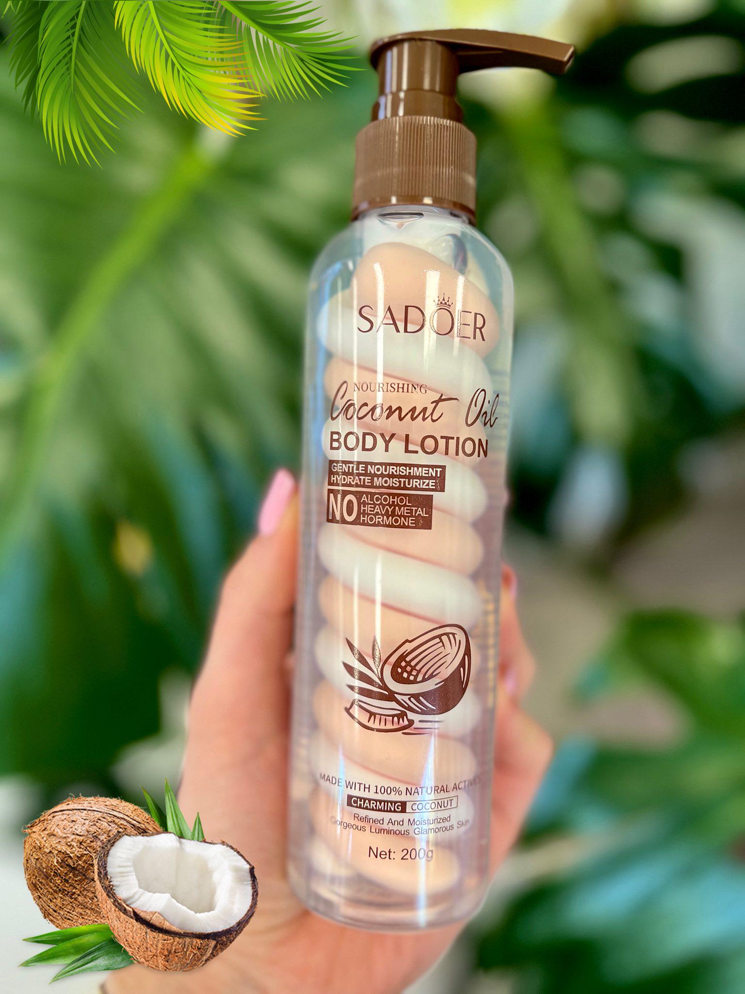 ボディローション 24 SKIN CARE hair sleep lotion ᐉ Лосьон для тела SADOER Coconut Oil Body Lotion 200 мл (0306011