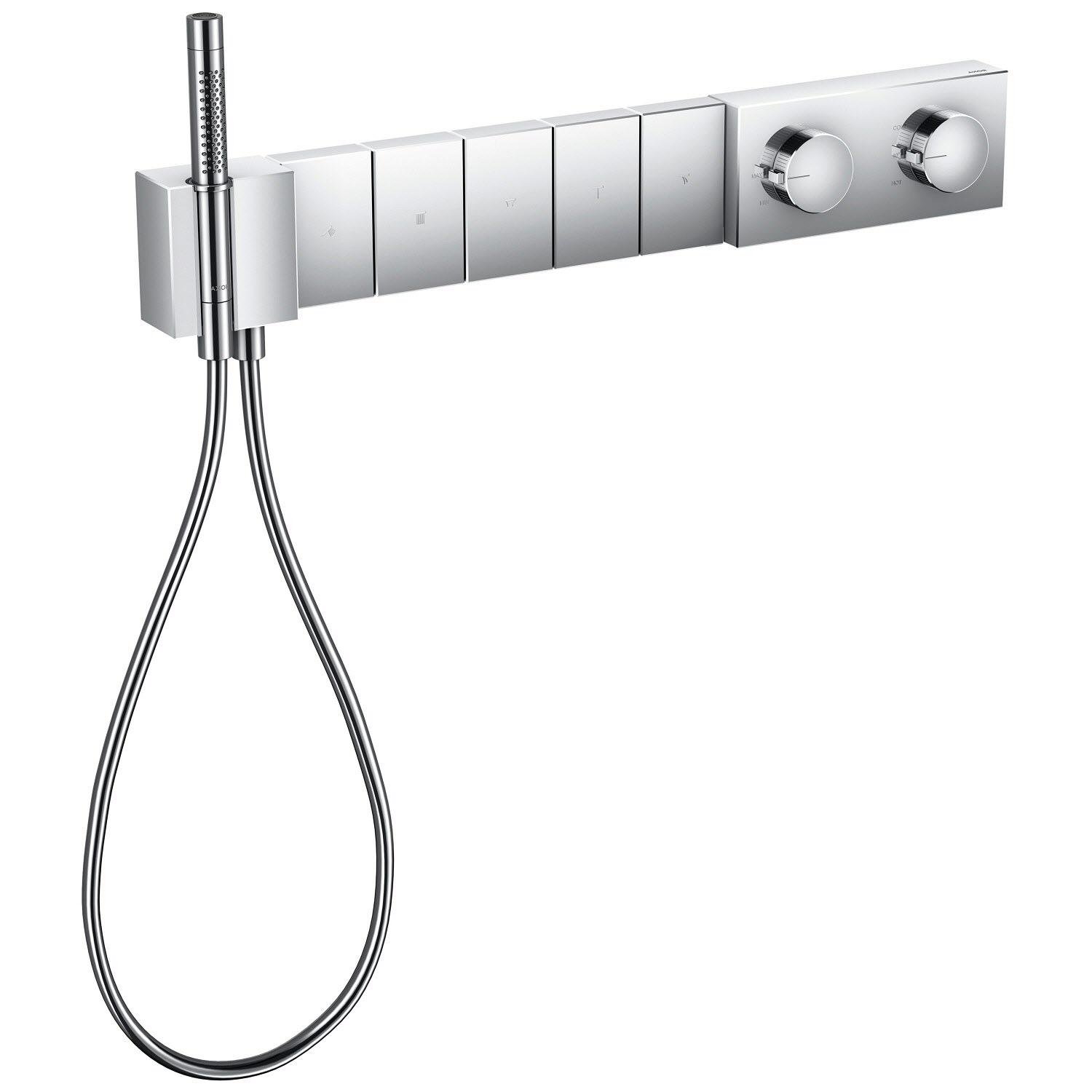 Наружная часть смесителя Hansgrohe AXOR Edge 46730000 с термостатом Хром (148665)