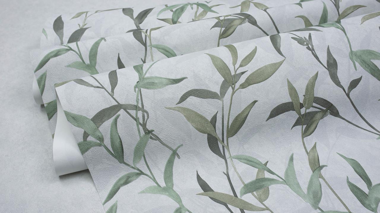 Обои флизелиновые Sintra Liana 250501 Декор винил горячего тиснения 1,06х10,05 м Бирюзовый