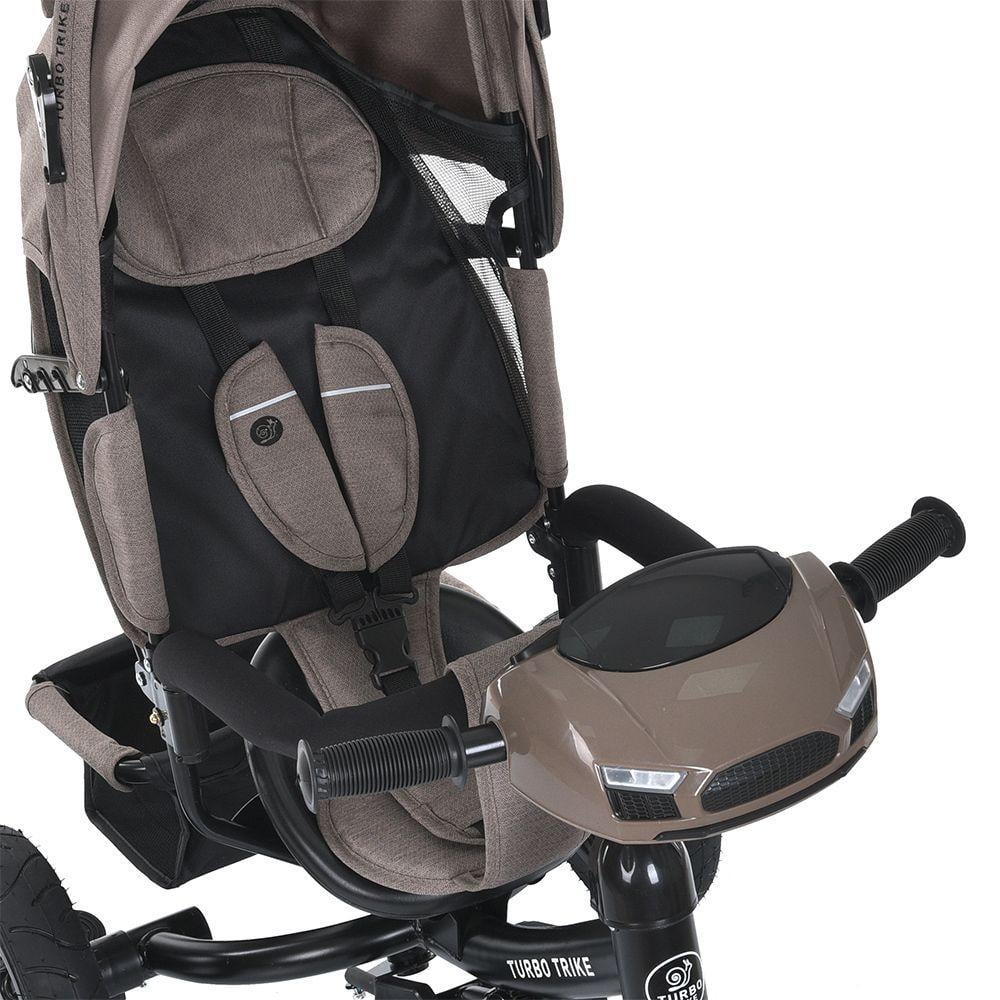 Дитячий велосипед триколісний Turbo Trike MT 1006 гумові колеса Коричневий (723274575) - фото 4 Дитячий велосипед триколісний Turbo Trike MT 1006 гумові колеса Коричневий (723274575) - фото 4