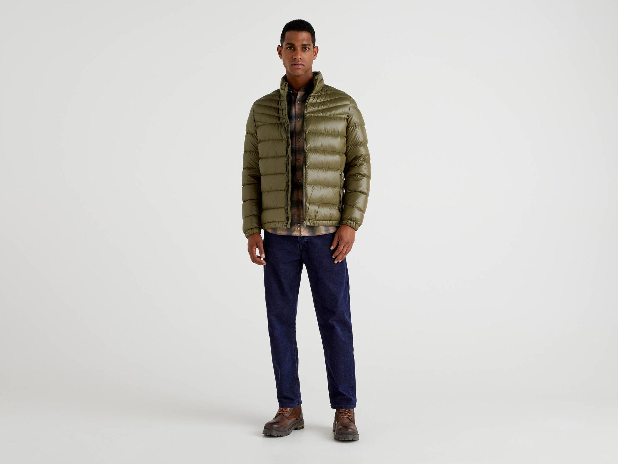 Куртка мужская Benetton 2rq453hb8 S Хаки - фото 3