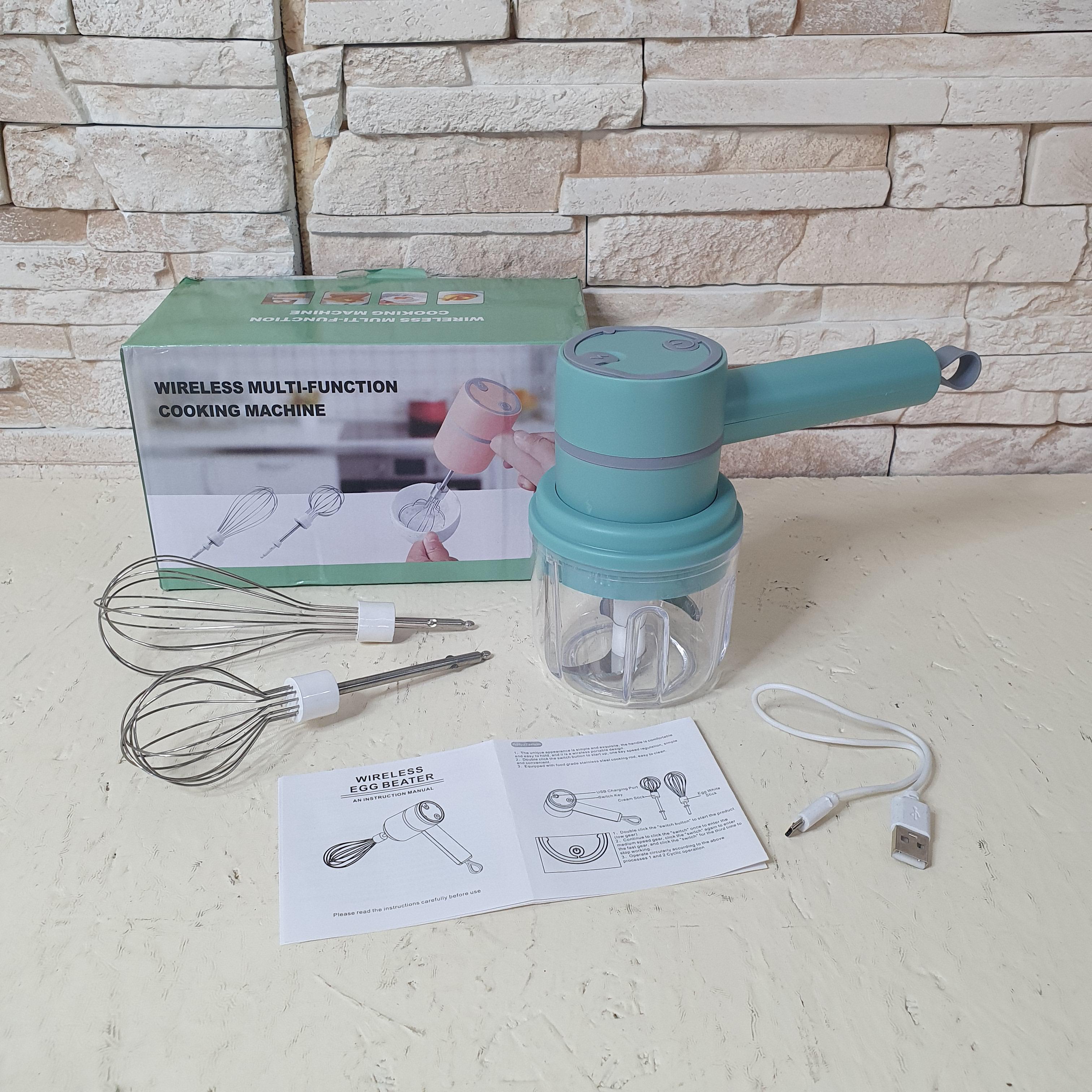 Міксер USB акумуляторний Брюзовий (WR-001-Green) - фото 10 Міксер USB акумуляторний Брюзовий (WR-001-Green) - фото 10