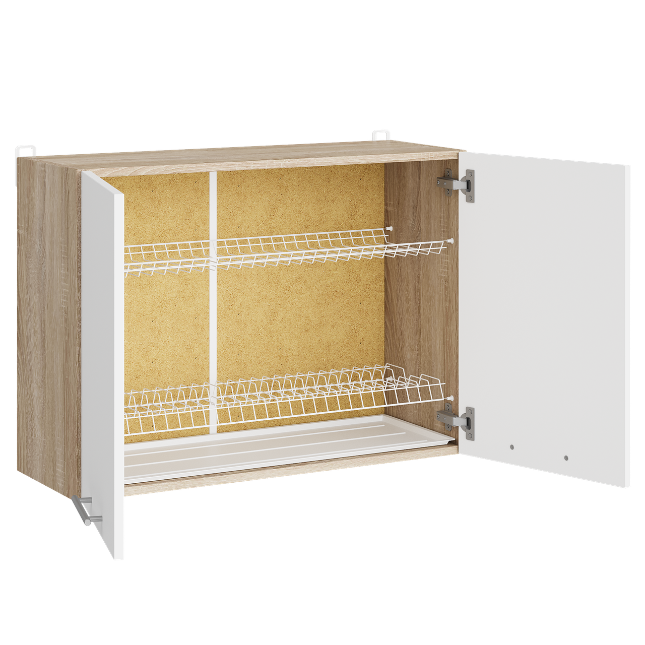 Кухонный модуль Эверест Эко Нова 80 Верх Сушилка 800х575х296 мм Сонома/Белый (ЕКО-503)